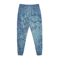 Acid Wash Denim Jeans Pattern Print Jogger Pants