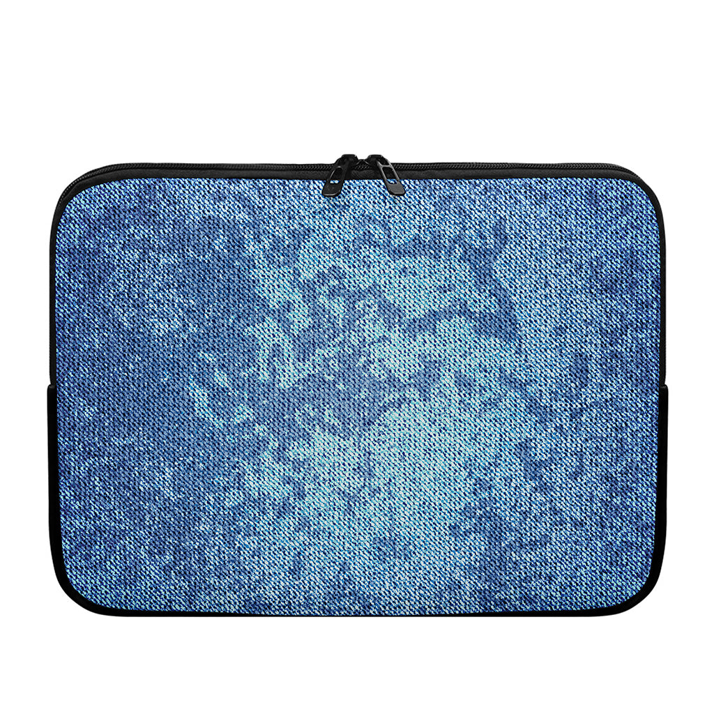 Acid Wash Denim Jeans Pattern Print Laptop Sleeve
