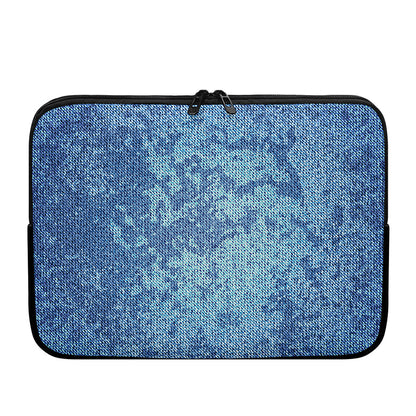 Acid Wash Denim Jeans Pattern Print Laptop Sleeve
