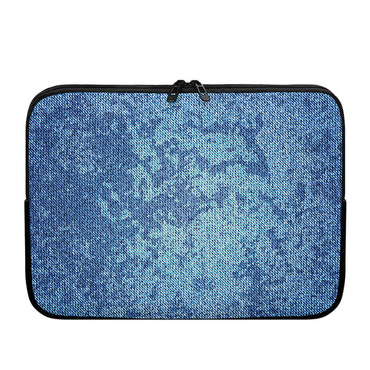 Acid Wash Denim Jeans Pattern Print Laptop Sleeve