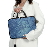 Acid Wash Denim Jeans Pattern Print Laptop Sleeve With Handle