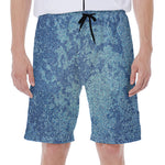 Acid Wash Denim Jeans Pattern Print Men's Beach Shorts