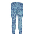 Acid Wash Denim Jeans Pattern Print Men's Leggings
