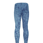 Acid Wash Denim Jeans Pattern Print Men's leggings