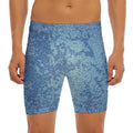 Acid Wash Denim Jeans Pattern Print Men's Long Boxer Briefs