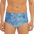 Acid Wash Denim Jeans Pattern Print Men's Triangle Swim Briefs