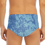 Acid Wash Denim Jeans Pattern Print Men's Triangle Swim Briefs