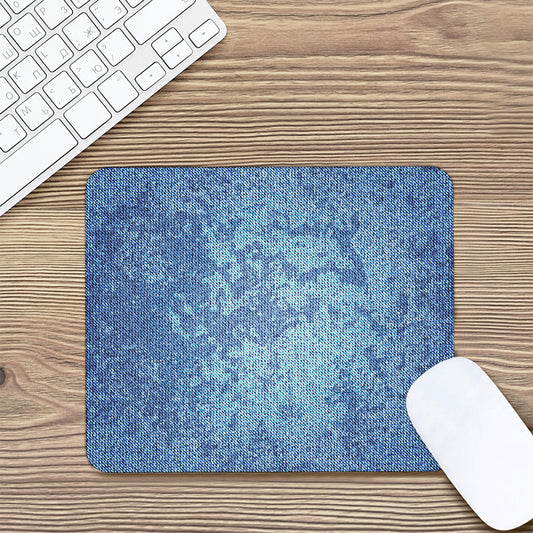 Acid Wash Denim Jeans Pattern Print Mouse Pad