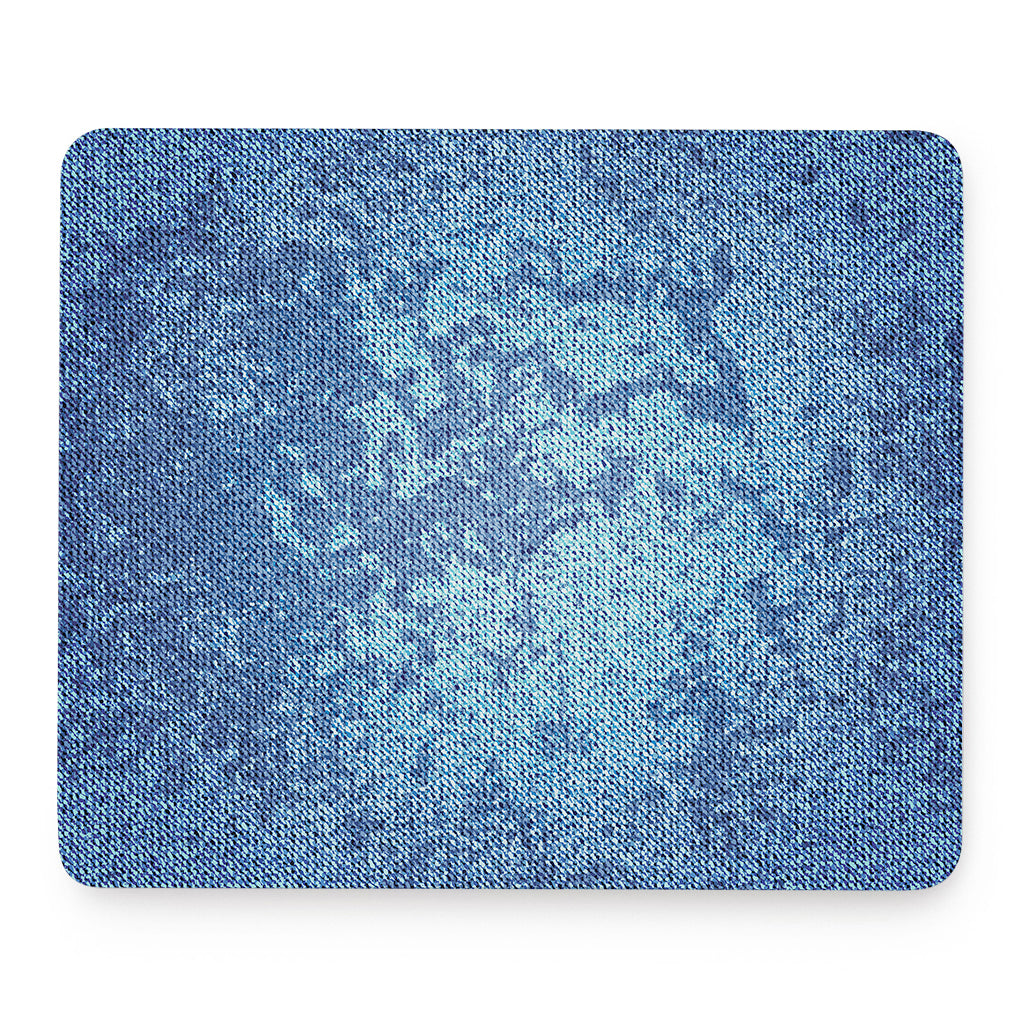 Acid Wash Denim Jeans Pattern Print Mouse Pad