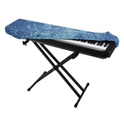 Acid Wash Denim Jeans Pattern Print Piano Keyboard Cover