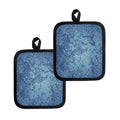 Acid Wash Denim Jeans Pattern Print Pot Holders