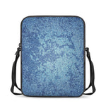 Acid Wash Denim Jeans Pattern Print Rectangular Crossbody Bag