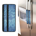 Acid Wash Denim Jeans Pattern Print Refrigerator Handle Covers