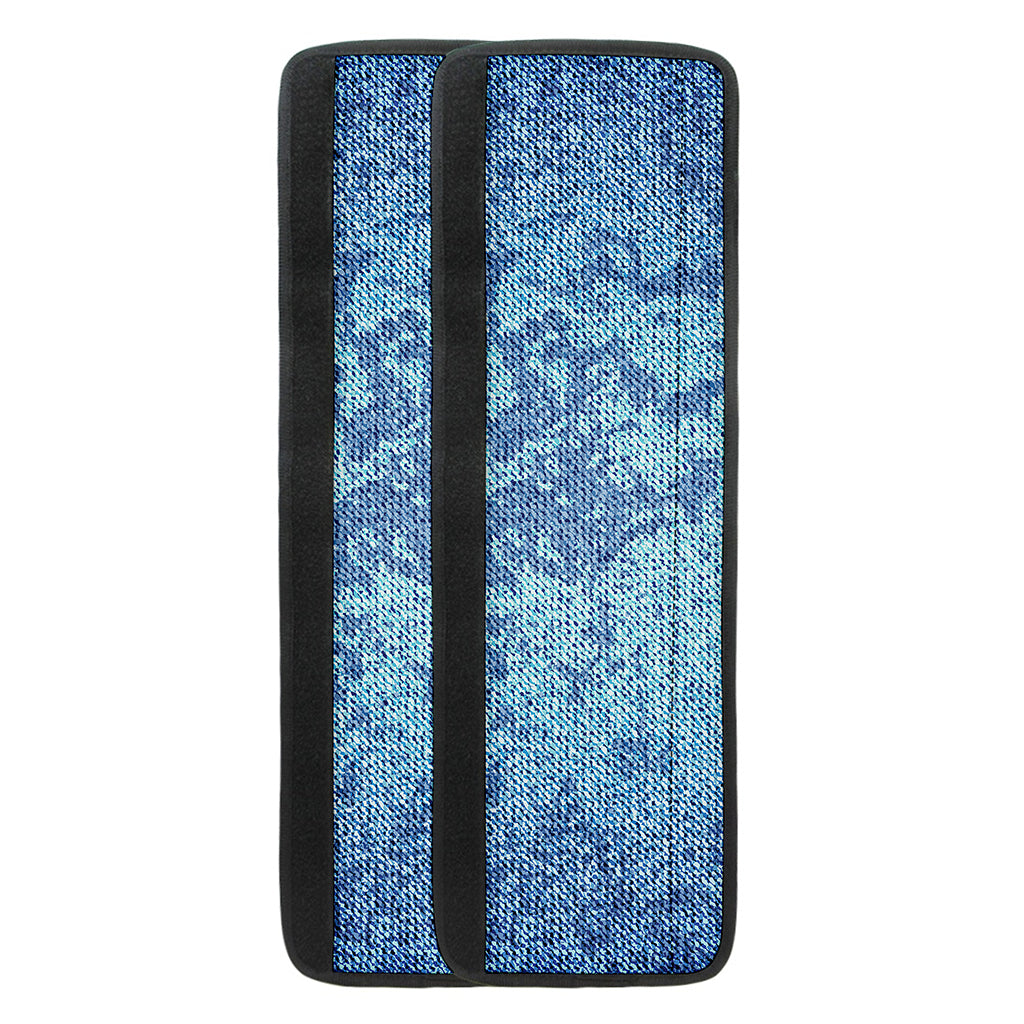 Acid Wash Denim Jeans Pattern Print Refrigerator Handle Covers