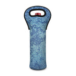 Acid Wash Denim Jeans Pattern Print Single Neoprene Wine Tote