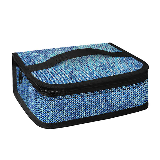 Acid Wash Denim Jeans Pattern Print Small Lunch Bag