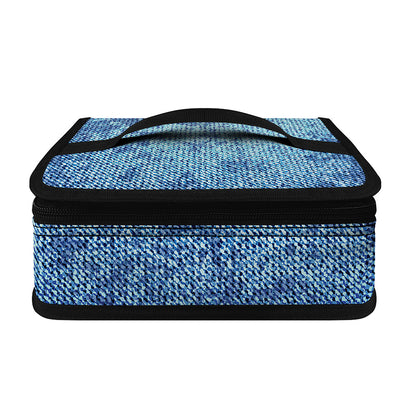 Acid Wash Denim Jeans Pattern Print Small Lunch Bag