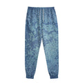 Acid Wash Denim Jeans Pattern Print Sweatpants