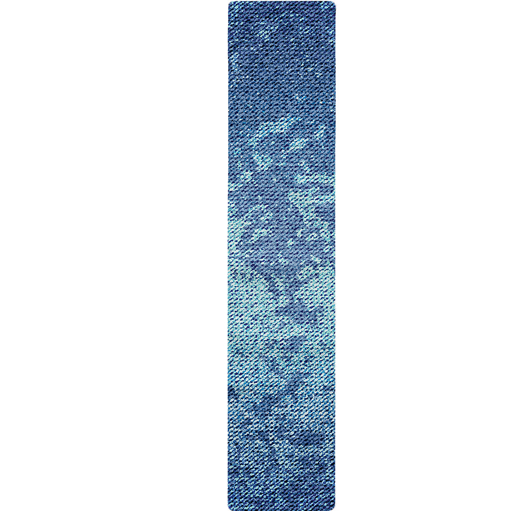 Acid Wash Denim Jeans Pattern Print Table Runner