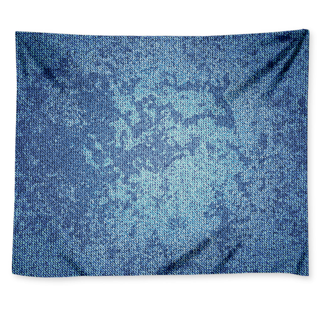 Acid Wash Denim Jeans Pattern Print Tapestry