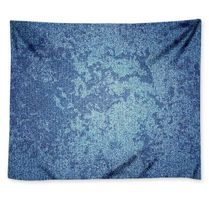 Acid Wash Denim Jeans Pattern Print Tapestry
