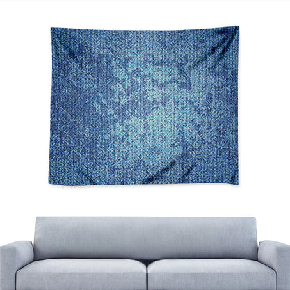 Acid Wash Denim Jeans Pattern Print Tapestry