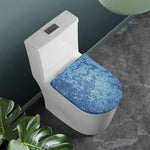 Acid Wash Denim Jeans Pattern Print Toilet Lid Cover