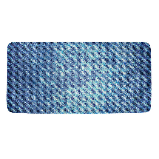 Acid Wash Denim Jeans Pattern Print Towel