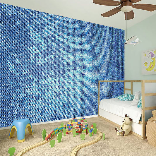Acid Wash Denim Jeans Pattern Print Wall Sticker