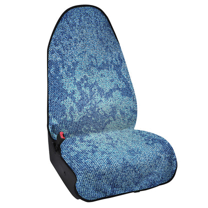 Acid Wash Denim Jeans Pattern Print Waterproof Car Seat Cover