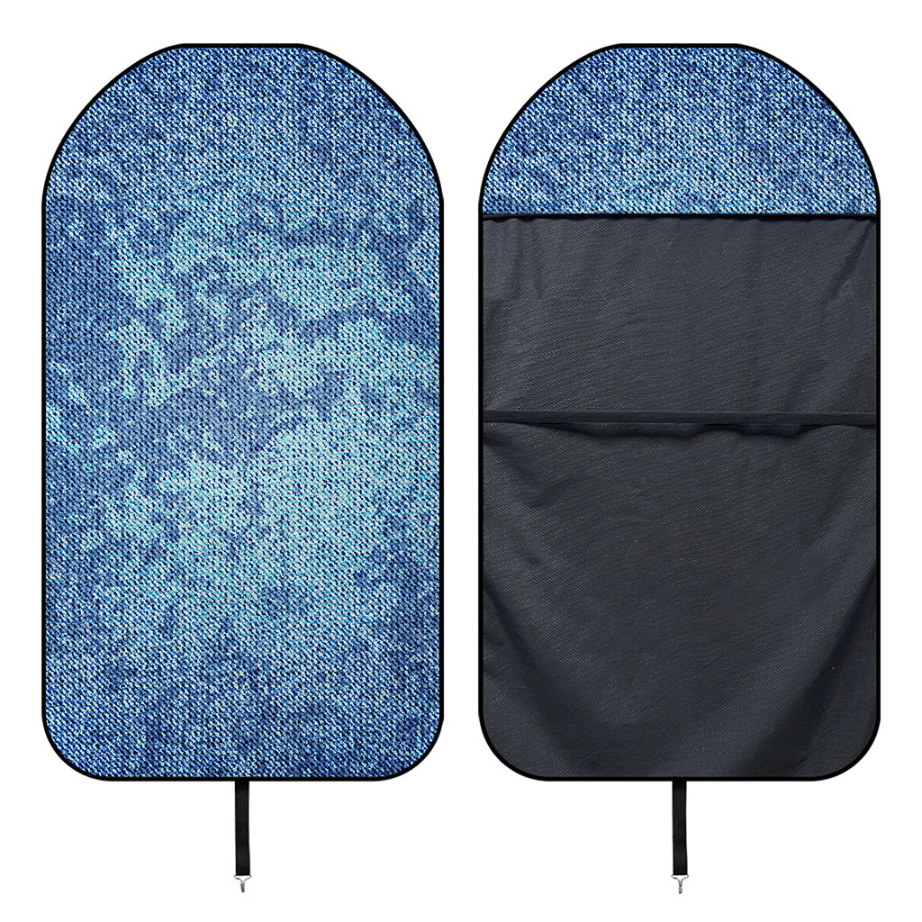 Acid Wash Denim Jeans Pattern Print Waterproof Car Seat Cover