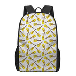 Acoustic Guitar Pattern Print 17 Inch Backpack