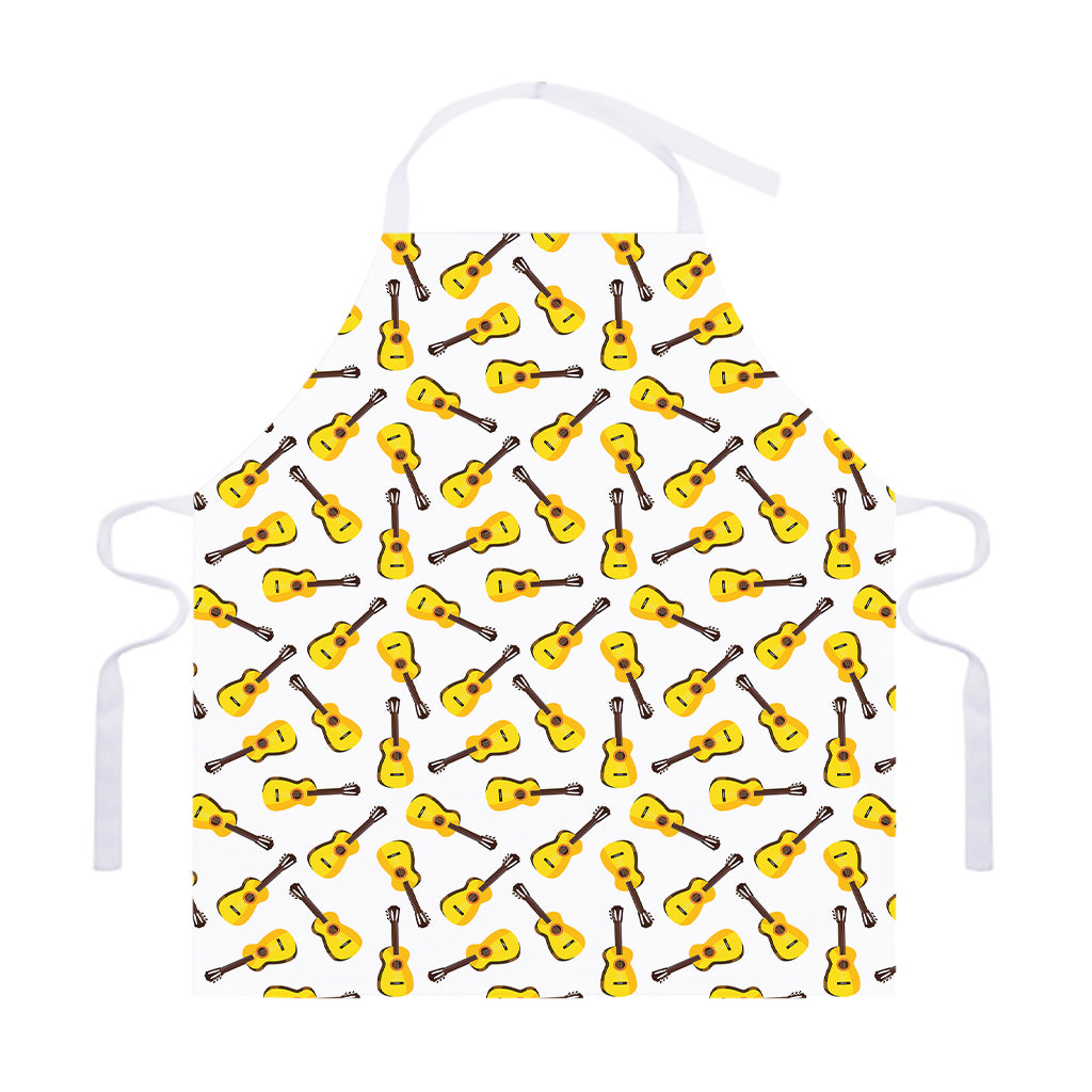 Acoustic Guitar Pattern Print Adjustable Apron