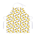 Acoustic Guitar Pattern Print Adjustable Apron