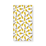 Acoustic Guitar Pattern Print Baby Crib Sheet