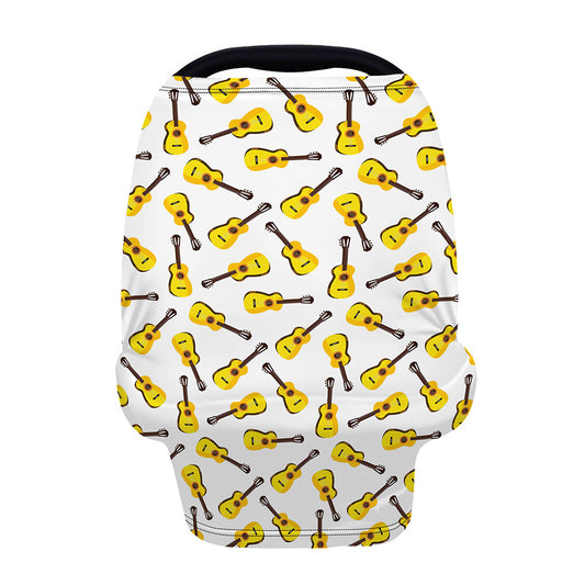 Acoustic Guitar Pattern Print Baby Seat Cover