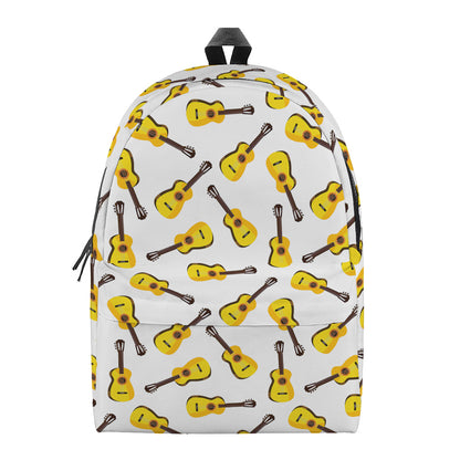Acoustic Guitar Pattern Print Backpack