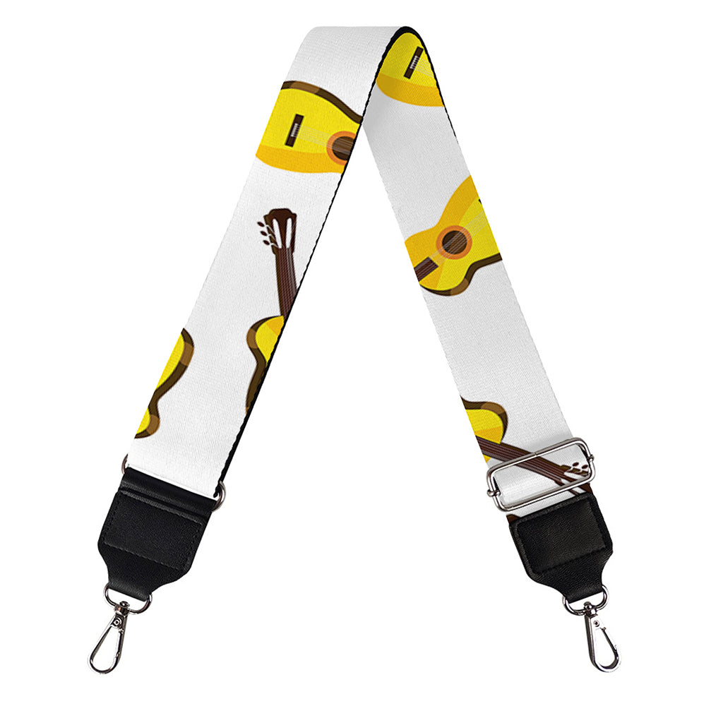 Acoustic Guitar Pattern Print Bag Strap