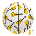 Acoustic Guitar Pattern Print Basketball
