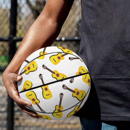 Acoustic Guitar Pattern Print Basketball