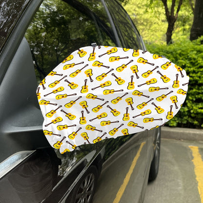 Acoustic Guitar Pattern Print Car Side Mirror Covers
