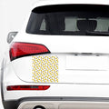 Acoustic Guitar Pattern Print Car Sticker