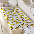 Acoustic Guitar Pattern Print Changing Pad Cover