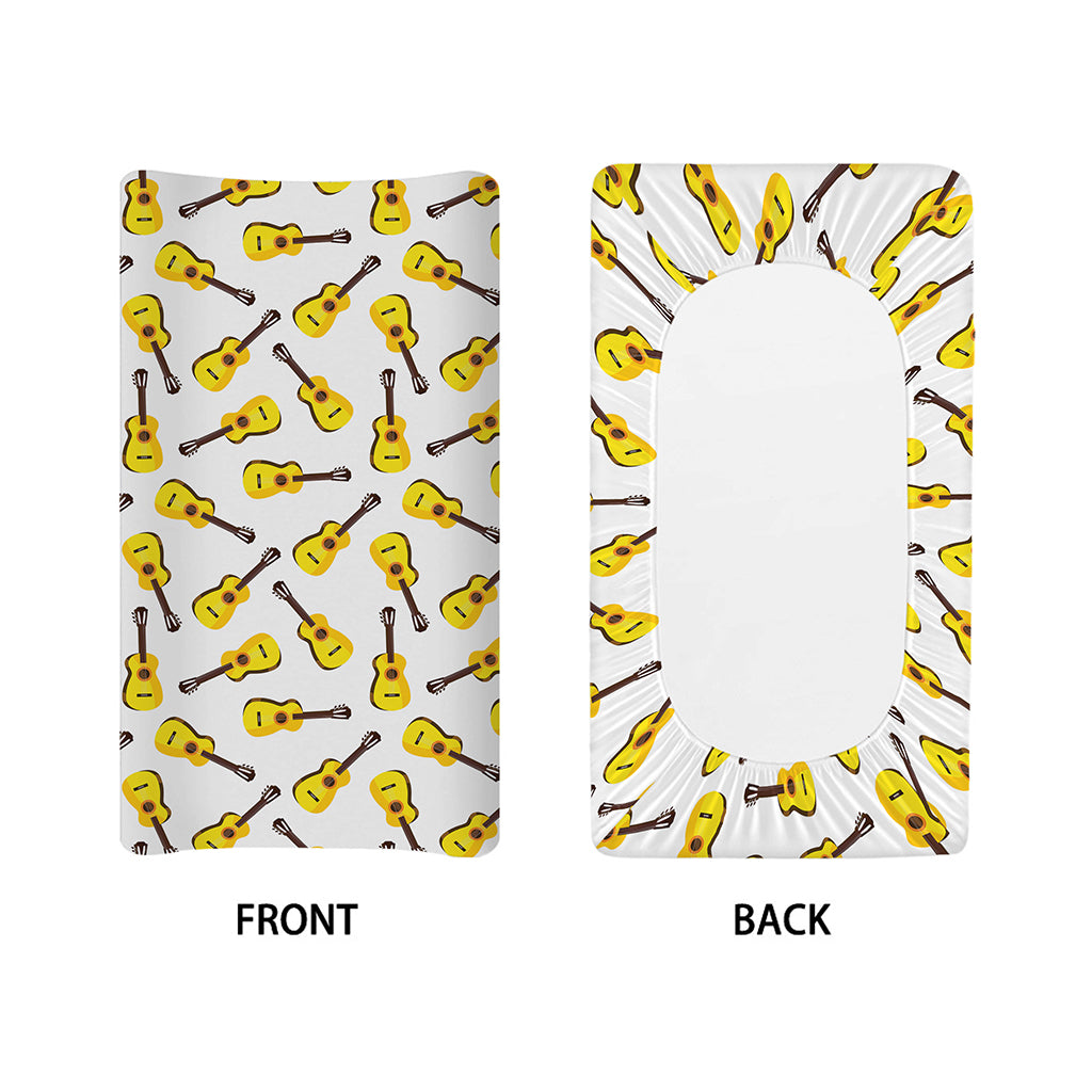 Acoustic Guitar Pattern Print Changing Pad Cover