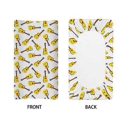 Acoustic Guitar Pattern Print Changing Pad Cover