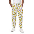 Acoustic Guitar Pattern Print Cotton Sweatpants