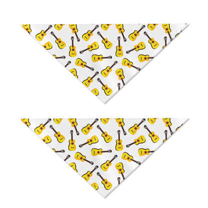 Acoustic Guitar Pattern Print Dog Bandana