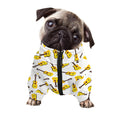 Acoustic Guitar Pattern Print Dog Zip Up Jacket
