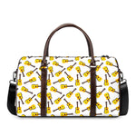 Acoustic Guitar Pattern Print Duffle Bag