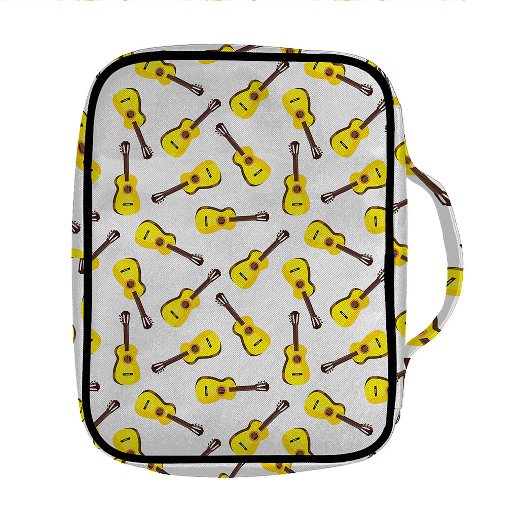 Acoustic Guitar Pattern Print Front Pocket Bible Bag